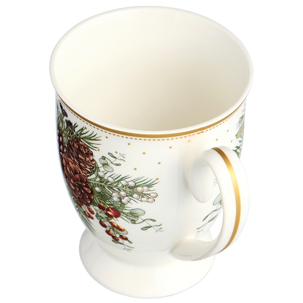 Кружка 300 мл Lefard Celebration белый/зеленый/красный