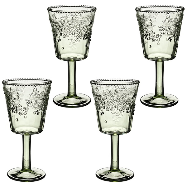 Набор бокалов 280 мл Lefard Celebration зеленый 4 шт