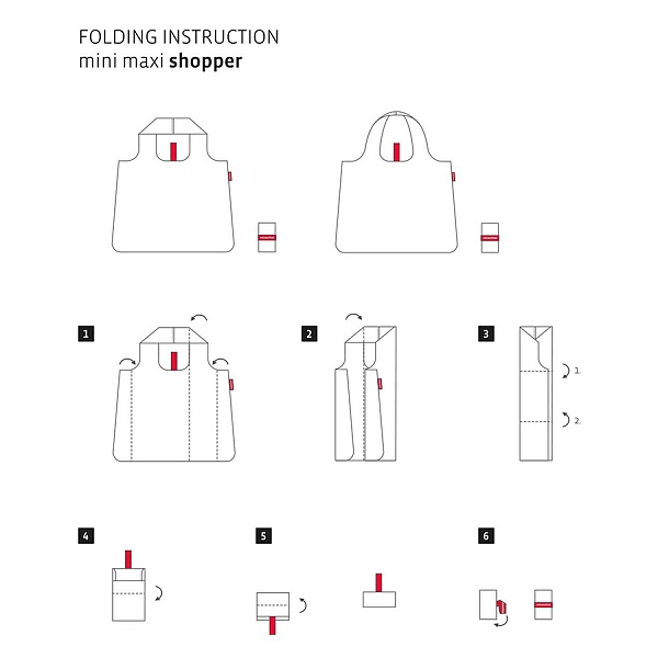 Сумка складная Reisenthel Mini Maxi Shopper Winter красный