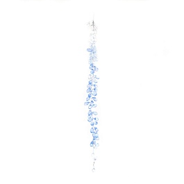 Украшение подвесное с кристаллами 39 см Азалия голубое