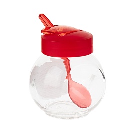 Набор банка для хранения с крышкой и ложкой 6*8 5*9 в ассортименте