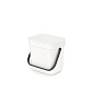 Ведро для мусора 3 л Brabantia Sort&Go белый