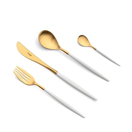 Набор столовых приборов Cutipol Mio White Gold 24 предмета