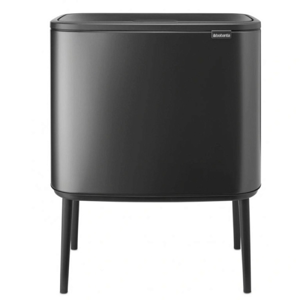 Мусорный бак 3 x 11 л Brabantia Bo Touch Bin тёмно-серый