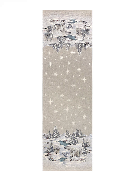 Дорожка 44 х 180 см Le Gobelin Арктика серебро