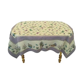 Скатерть гобеленовая 138 х 218 см Le Gobelin Лаванда бабочки