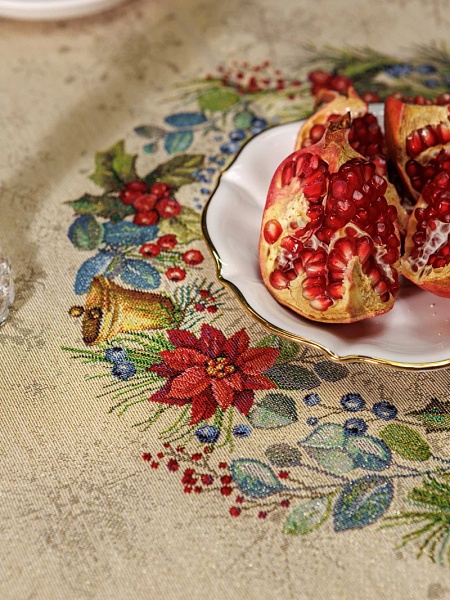 Скатерть 140 х 240 см Le Gobelin Елочные украшения