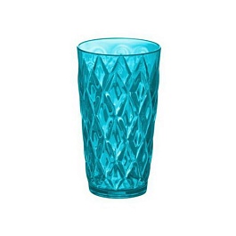 Стакан CRISTAL S Koziol, прозрачный/голубой
