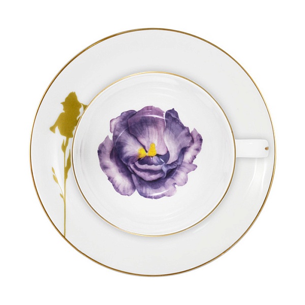 Пара чайная 250 мл Anna Lafarg Emily Flowers Iris