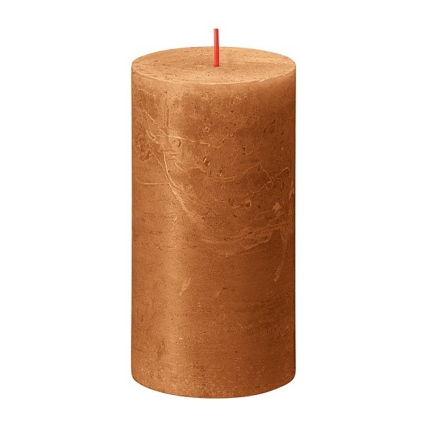 Свеча 6,8 х 13 см Bolsius Shine Рустик пряный коричневый