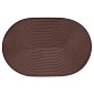 Салфетка плетеная овальная под горячее 46*30 см коричневая