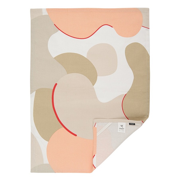 Полотенце кухонное 70 x 50 см Tkano Freak fruit из хлопка с авторским принтом бежевый