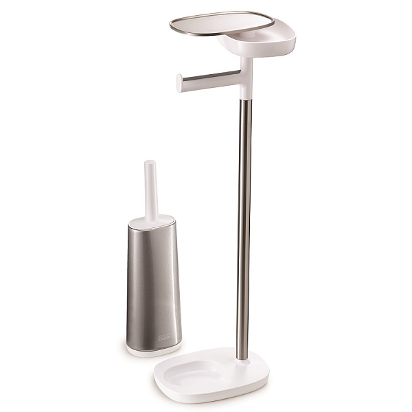 Набор держатель для туалетной бумаги с подставкой EasyStore + ёршик для унитаза Flex