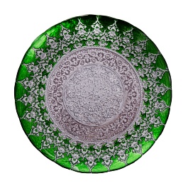 Блюдо сервировочное 33 см Akcam Хюррем изумруд
