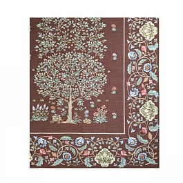 Скатерть 140 х 140 см Le Gobelin Древо Махагон