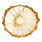 Конфетница 22 см Aurum Crystal Plantica Amber