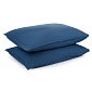 Набор наволочек из органического стираного хлопка 50 х 70 см Tkano Essential 2 шт синий