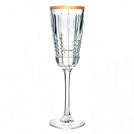 Набор бокалов для шампанского 170 мл Cristal D'Arques Rendez-Vous Gold 6 шт