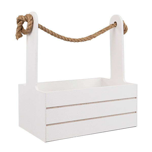 Корзина 25 х 15 х 30 см Азалия белый