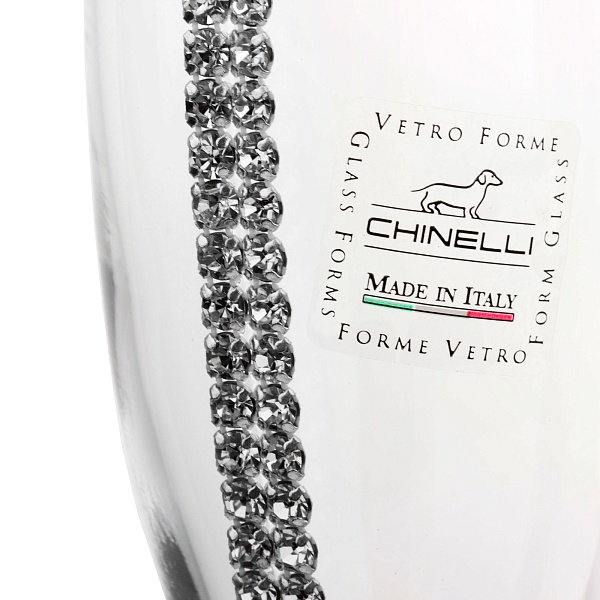 Набор бокалов для шампанского 225 мл Гамма Регина Сваровски