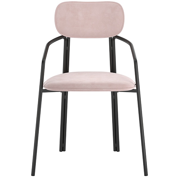Набор стульев Latitude Ror Round 2 шт чёрный-розовый