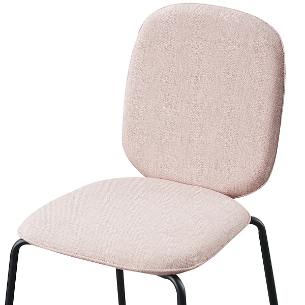 Стул oswald, бежево-розовый, рогожка