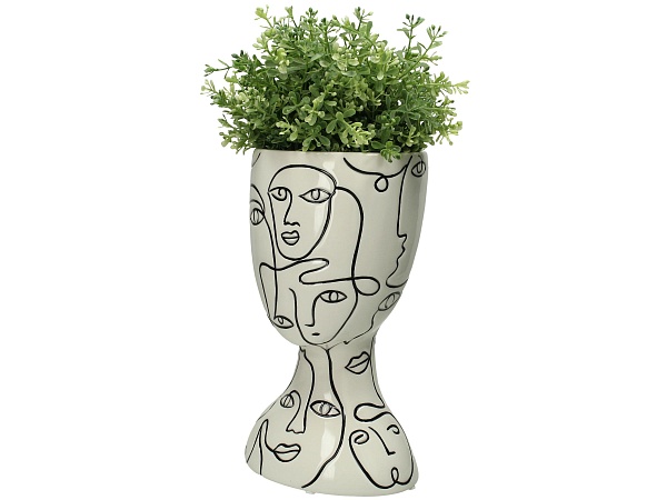 Вазон 15 х 26 см Kersten BV Colour Blocking белый