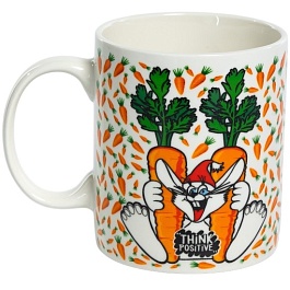 Кружка 350мл, подарочная уп. THINK POSITIVE