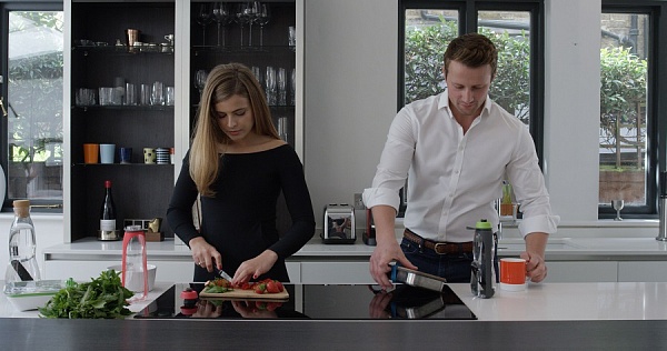 Эко-бутылка Black+Blum Eau Good duo с фильтром черная