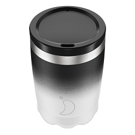 Термокружка 340 мл Chilly's Bottles Coffee Cup Чёрно-белый