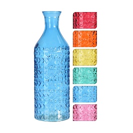 Ваза в форме бутылки 10х30 см в ассортименте