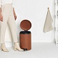 Бак мусорный с педалью 20 л Brabantia NewIcon минеральная корица