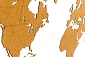 Карта-пазл Wall Decoration 180х108 см коричневая