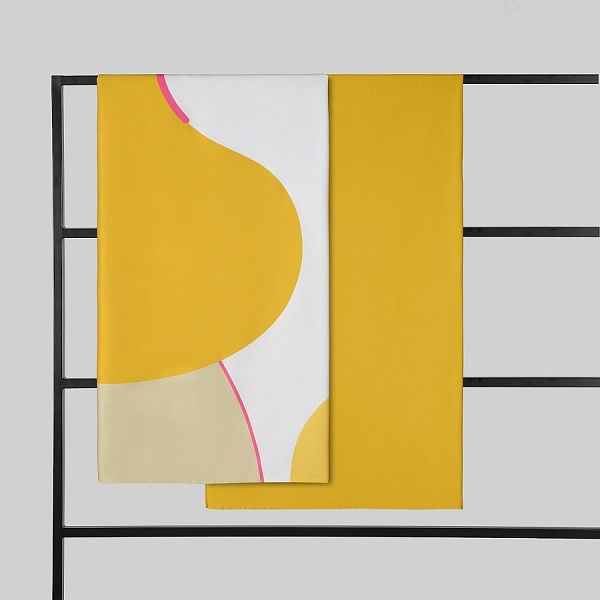 Комплект постельного белья из сатина полутораспальный Tkano Freak Fruit жёлтый