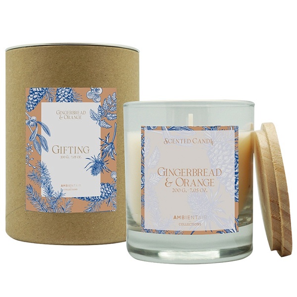 Свеча ароматическая gifting, Имбирное печенье, 40 ч