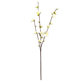 Ветка вишни декоративная 62 см Азалия белый