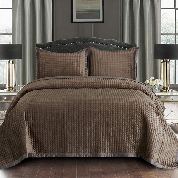 Комплект покрывало и наволочка 160 х 220 см Sofi de Marko Лоретта капучино