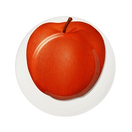 Тарелка десертная 21,5 см Taitu Freedom Apple красный