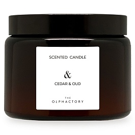 Свеча ароматическая the olphactory, Кедр и уд, 360 ч