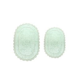 MELINDA (ментол) Набор ков. для ванной кружевной 60х100 и 50х70