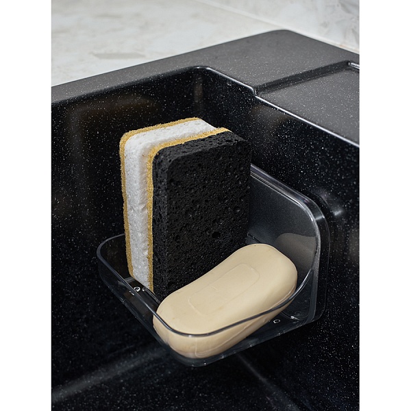 Набор губок для посуды из целлюлозы и кокосового волокна Smart Solutions Eco Sponge чёрный 6 шт