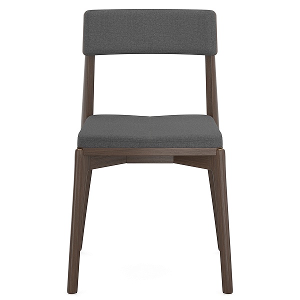 Стул aska, рогожка, венге/темно-серый