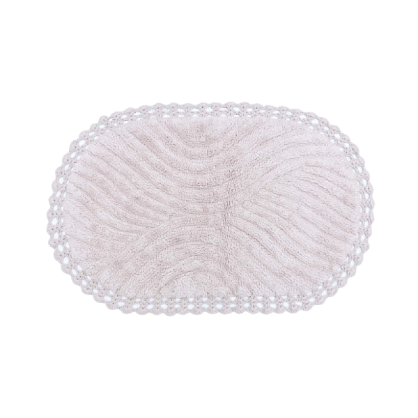 SIERRA (беж) Коврик для ванной кружевной 60х100