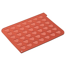 Форма для приготовления печенья Silikomart Heart 30х40 см силиконовая