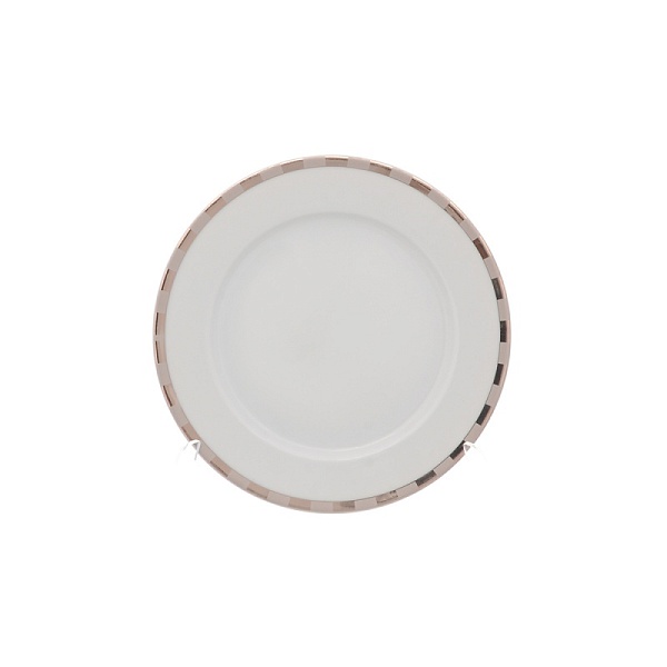 Набор тарелок 17 см Thun Опал платиновые пластинки 6 шт