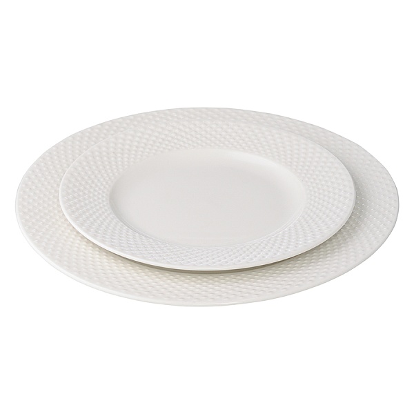 Набор тарелок 22 см Tkano Essential 2 шт белый