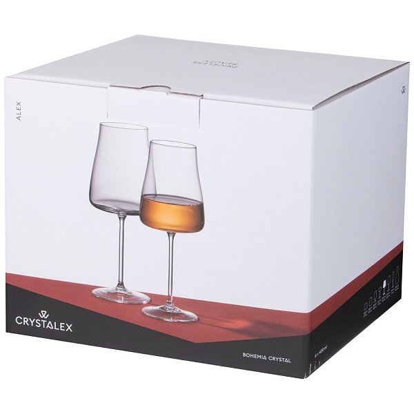 Набор бокалов для вина 600 мл Crystalex Алекс 6 шт