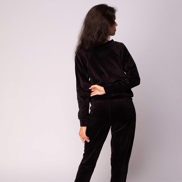 Костюм велюровый Sofi de Marko Лорен M чёрный