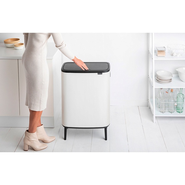 Мусорный бак 60 л Brabantia Touch Bin Bo Hi белый
