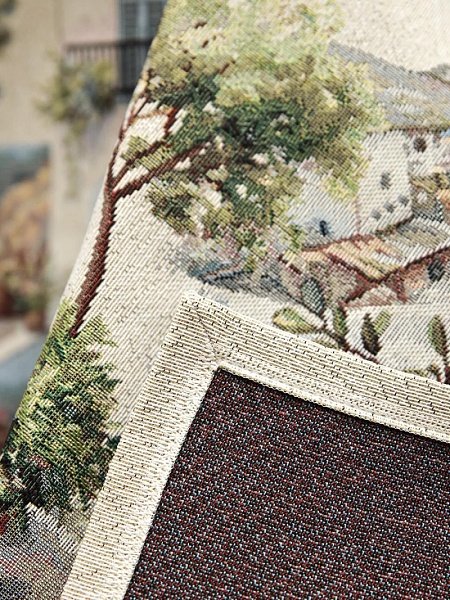 Скатерть 160 х 250 см Le Gobelin Оливки Греция Фон